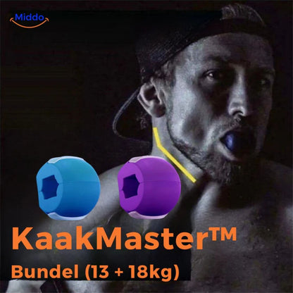 Entrenador de mandíbula KaakMaster™ Pro: la mejor opción para una mandíbula firme y masculina-PAQUETE X 4 - Variación  DE kg
