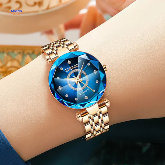 Reloj SENO™ de cuarzo para mujer - Reloj de acero inoxidable y resistente al agua