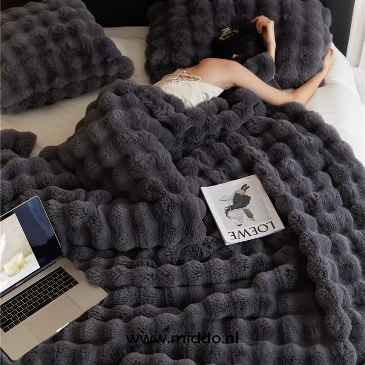 Lujo toscano esponjoso: ¡mantas de invierno cálidas y extra gruesas para cama y sofá! 50% off