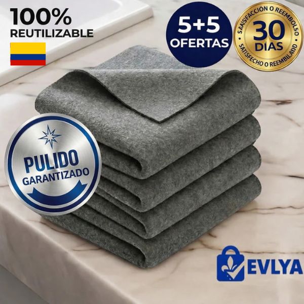Paño de nanofibras ultra absorbente – Brillo sin marcas - Pak de 6 - con 50% De Descuento