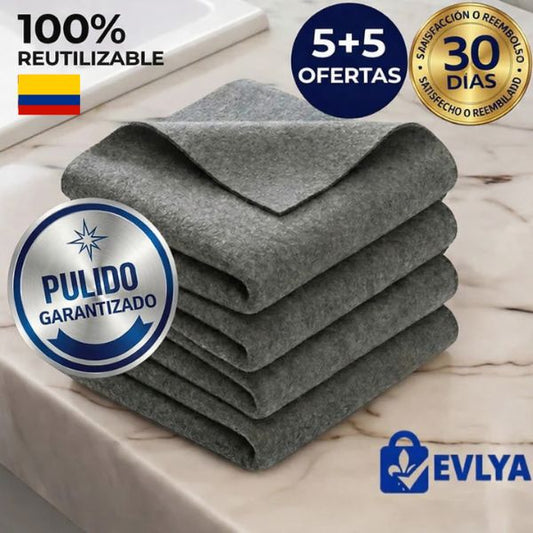 Paño de nanofibras ultra absorbente – Brillo sin marcas - Pak de 6 - con 50% De Descuento